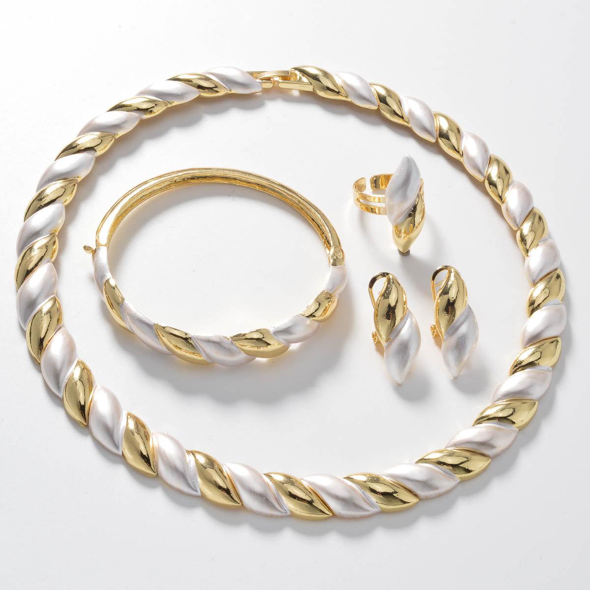 4pc Chunky Twist Jewelry Set