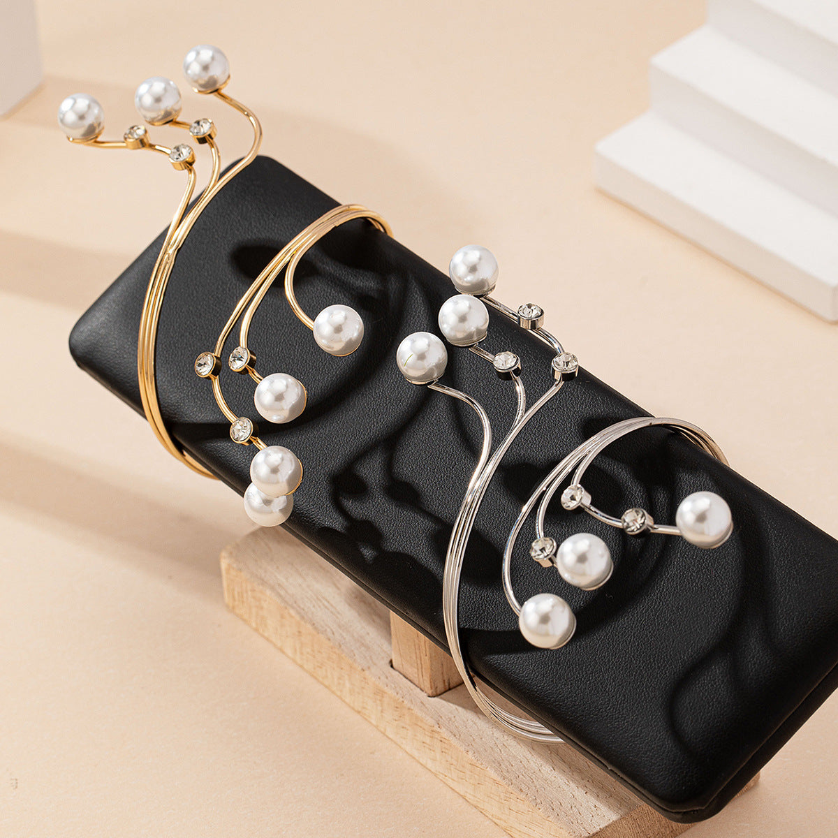 Statement Pearl Cuff Bracelet