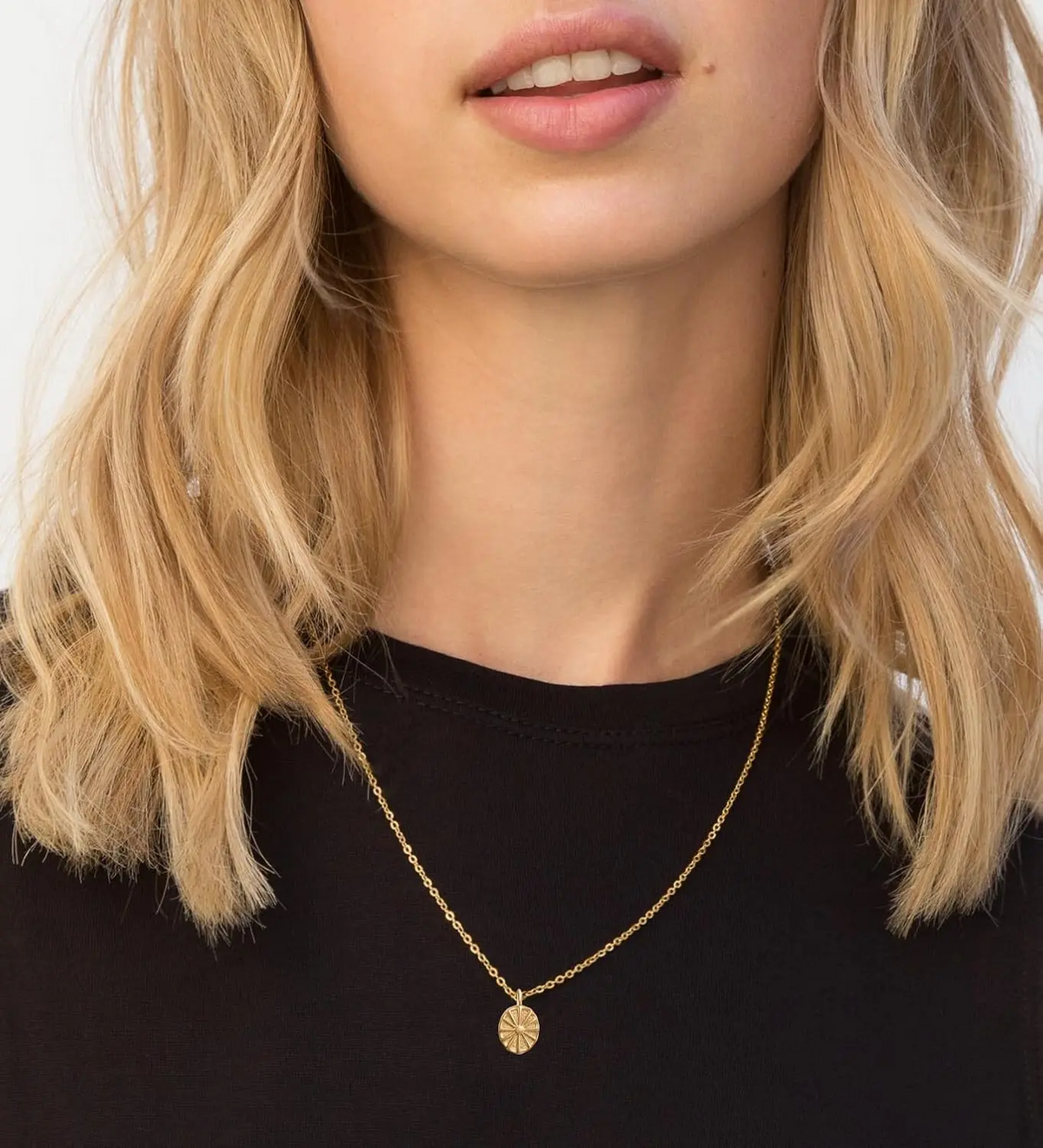 Oval Sun Necklace