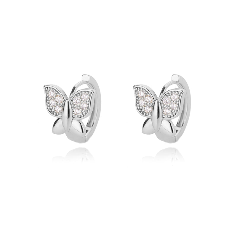 Butterfly Embrace Hoop Earrings