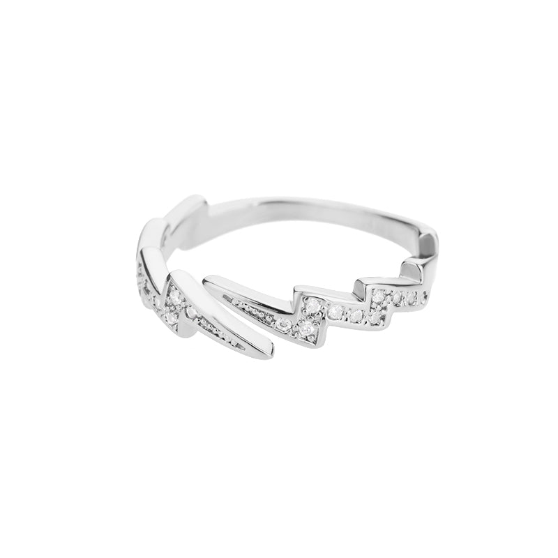 Diamond Zigzag Statement Ring