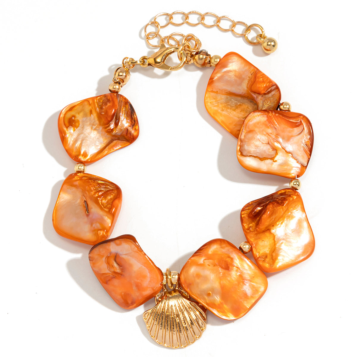 Boho Conch Charm Bracelet
