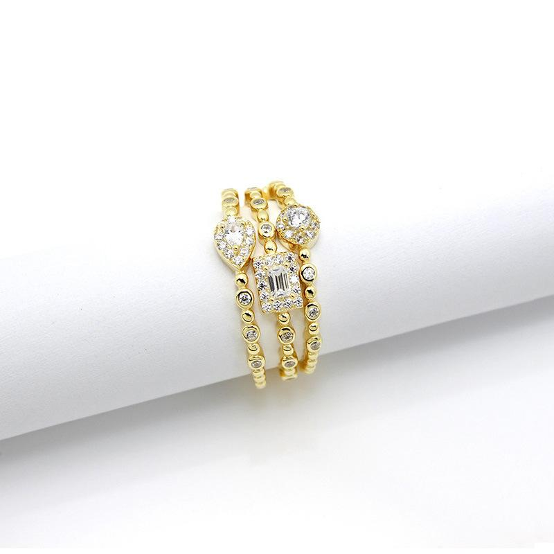 3pc Dainty Stackable Rings Set