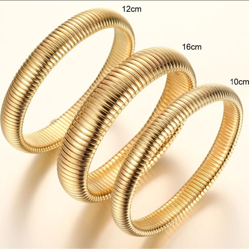 3pc Chunky Bangle Bracelet Stack