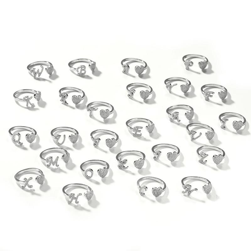 Diamond Initial Ring