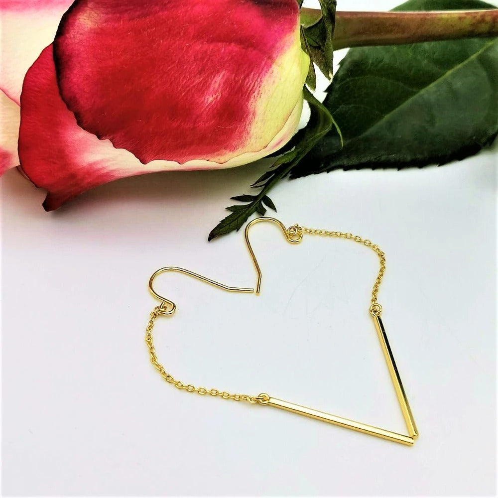 Dainty Dangling Bar Earrings