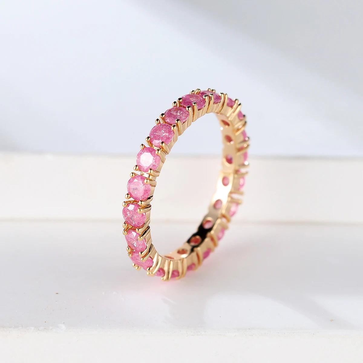 Ice Flower Stone Stacking Ring