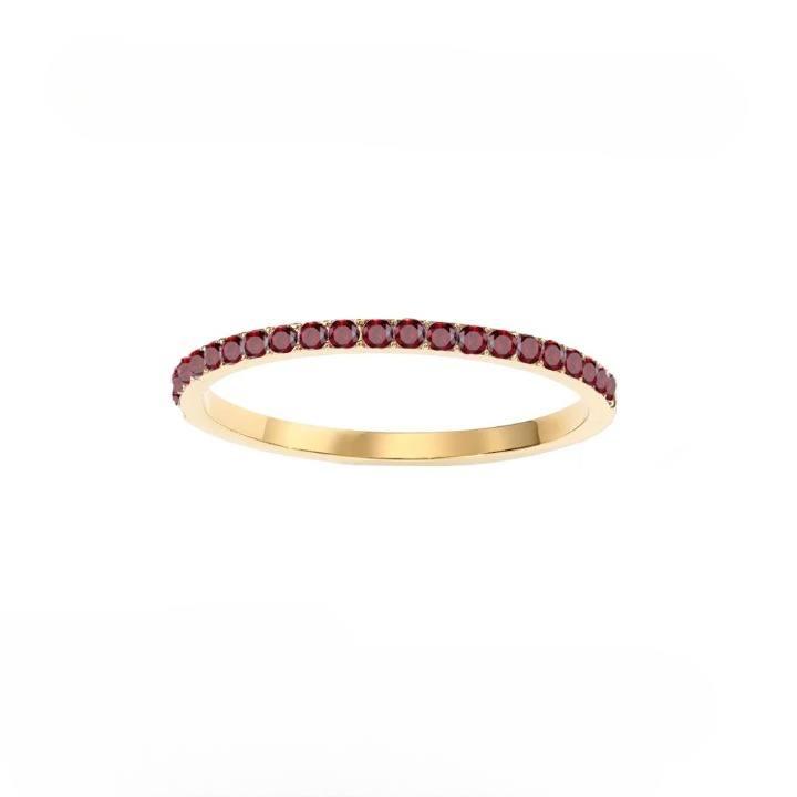 Dainty Thin Birthstone Ring