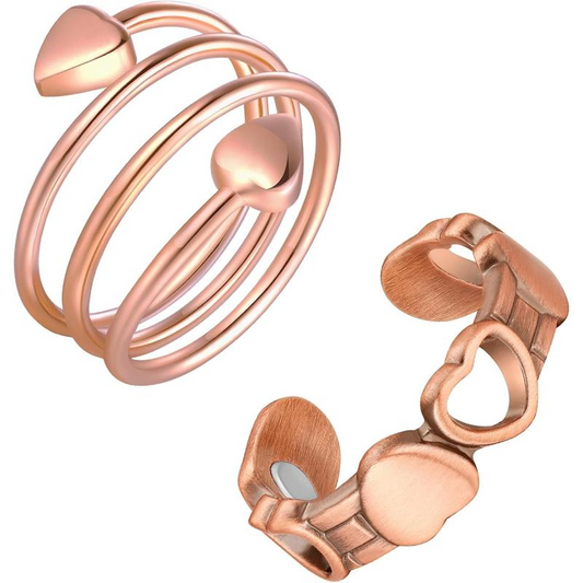 2pc Copper Magnetic Ring