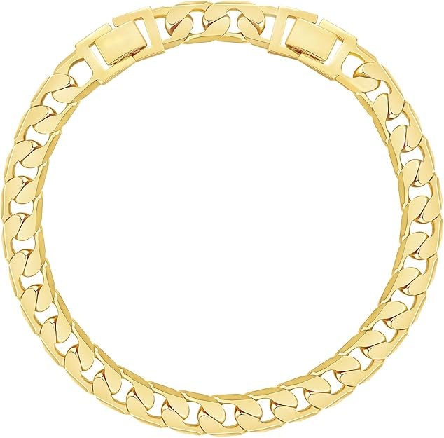 2pc 14k Chunky Link Anklets