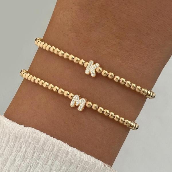 Letter Beaded Bracelet