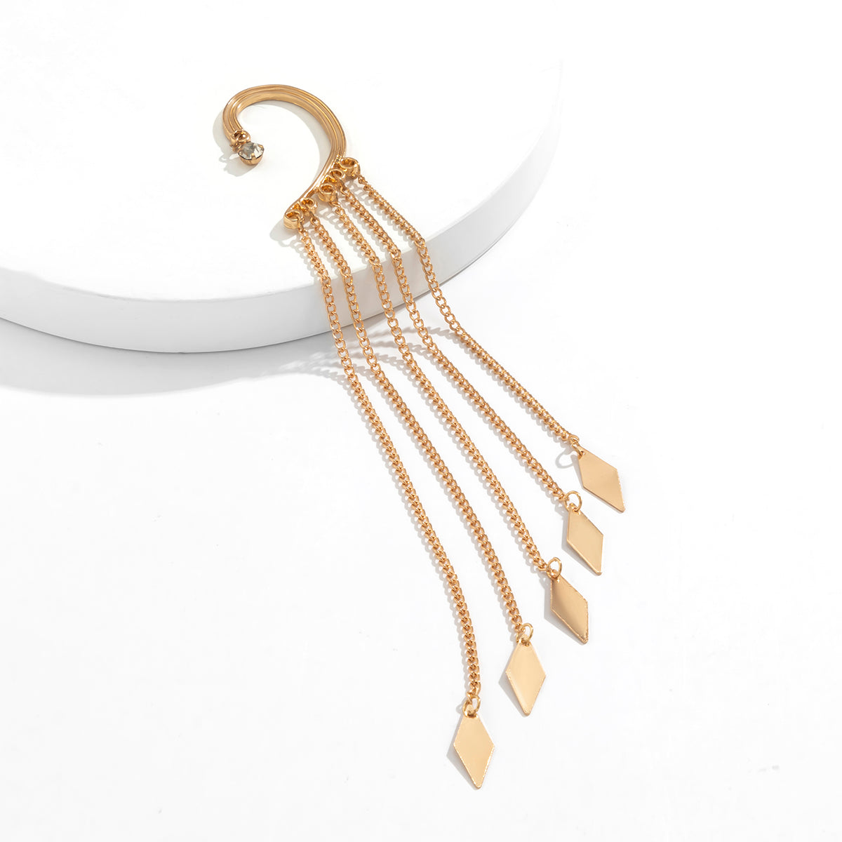 Long Tassel Clip-On Earring
