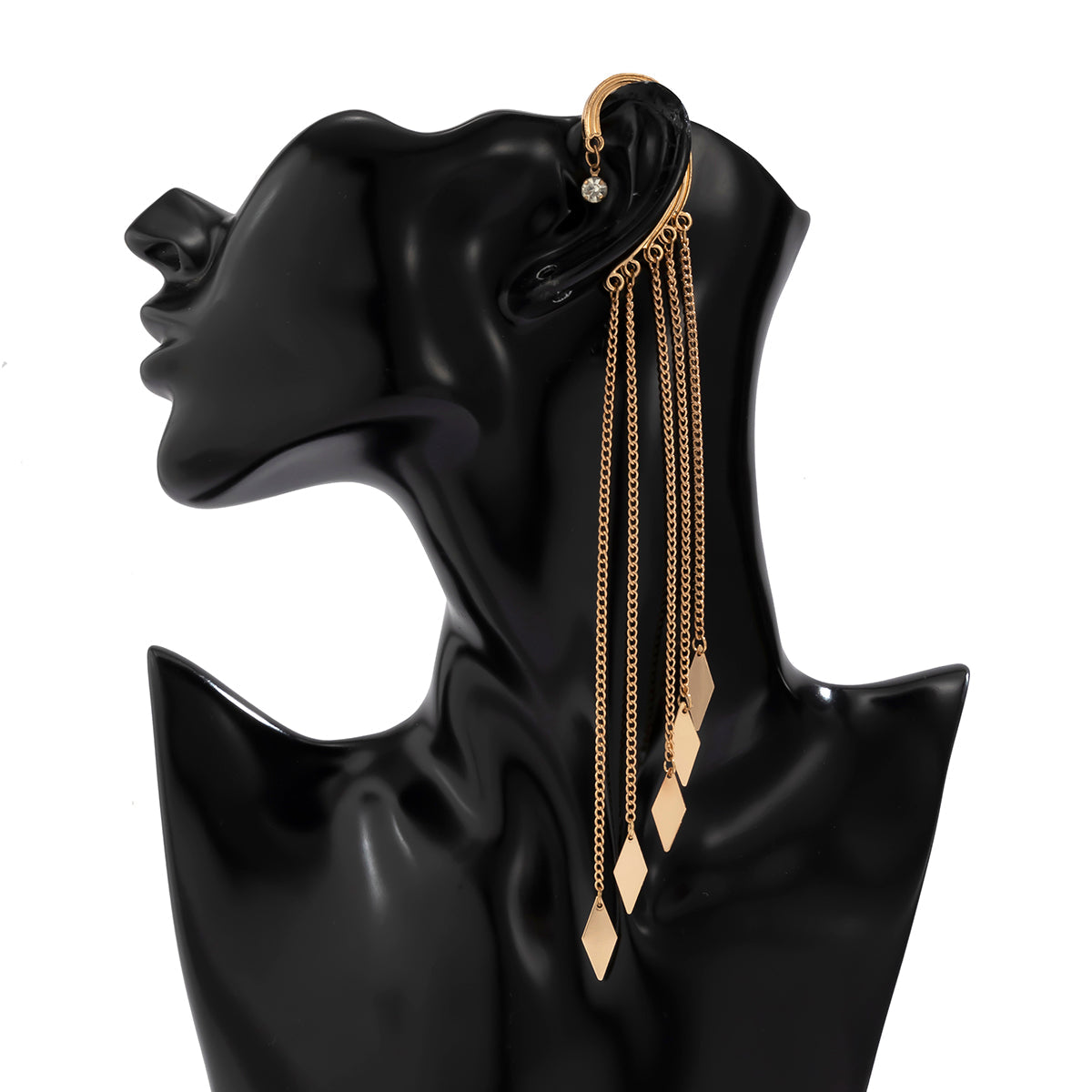 Long Tassel Clip-On Earring