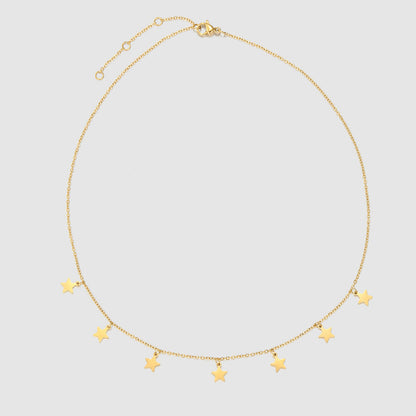 Dainty Star Charm Choker Necklace