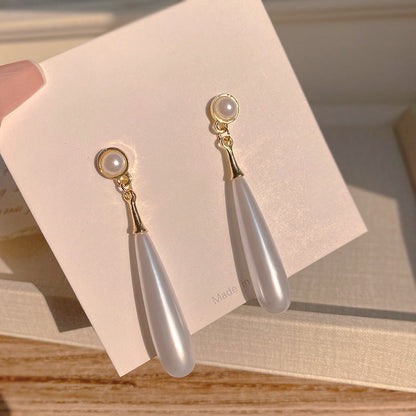 Pearl Teardrop Dangle Earrings
