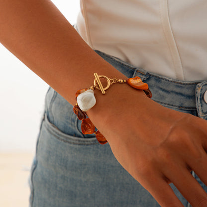 Boho Conch Charm Bracelet