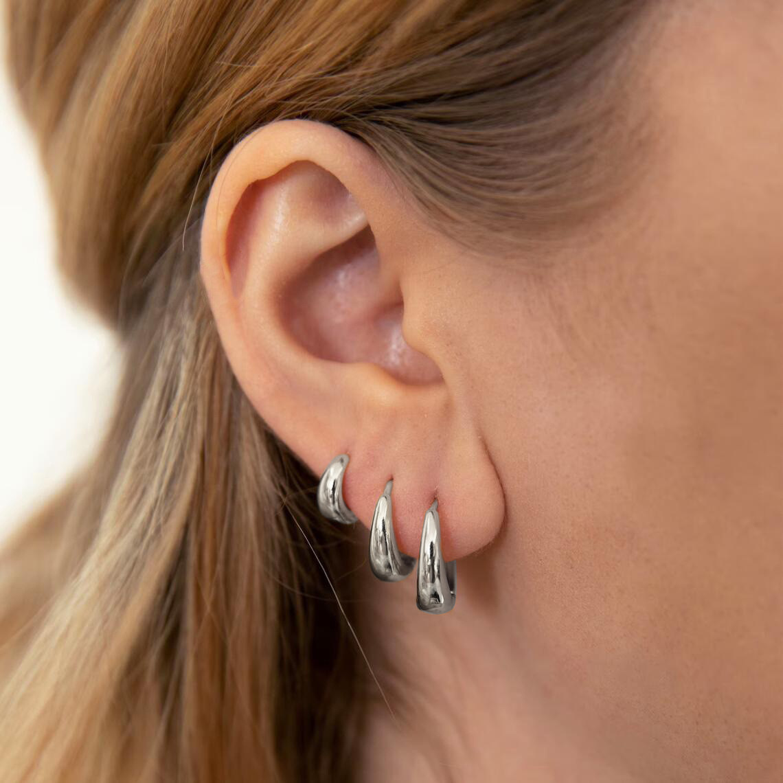 6pc Minimalist Geometric Hoop Earring Set