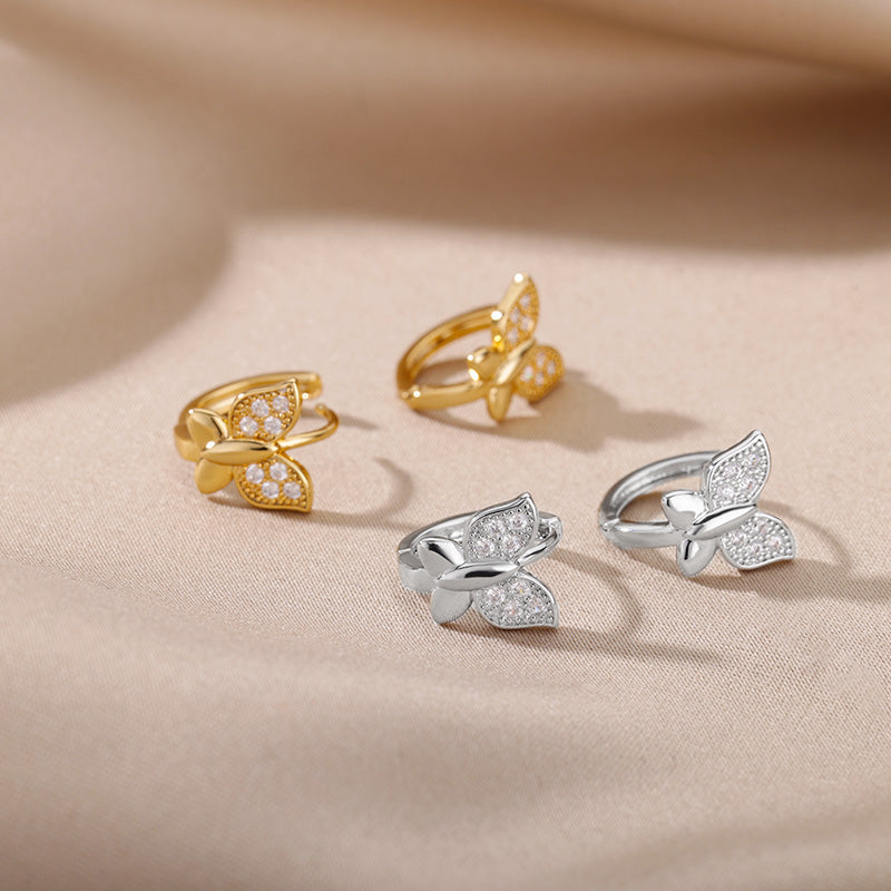 Butterfly Embrace Hoop Earrings