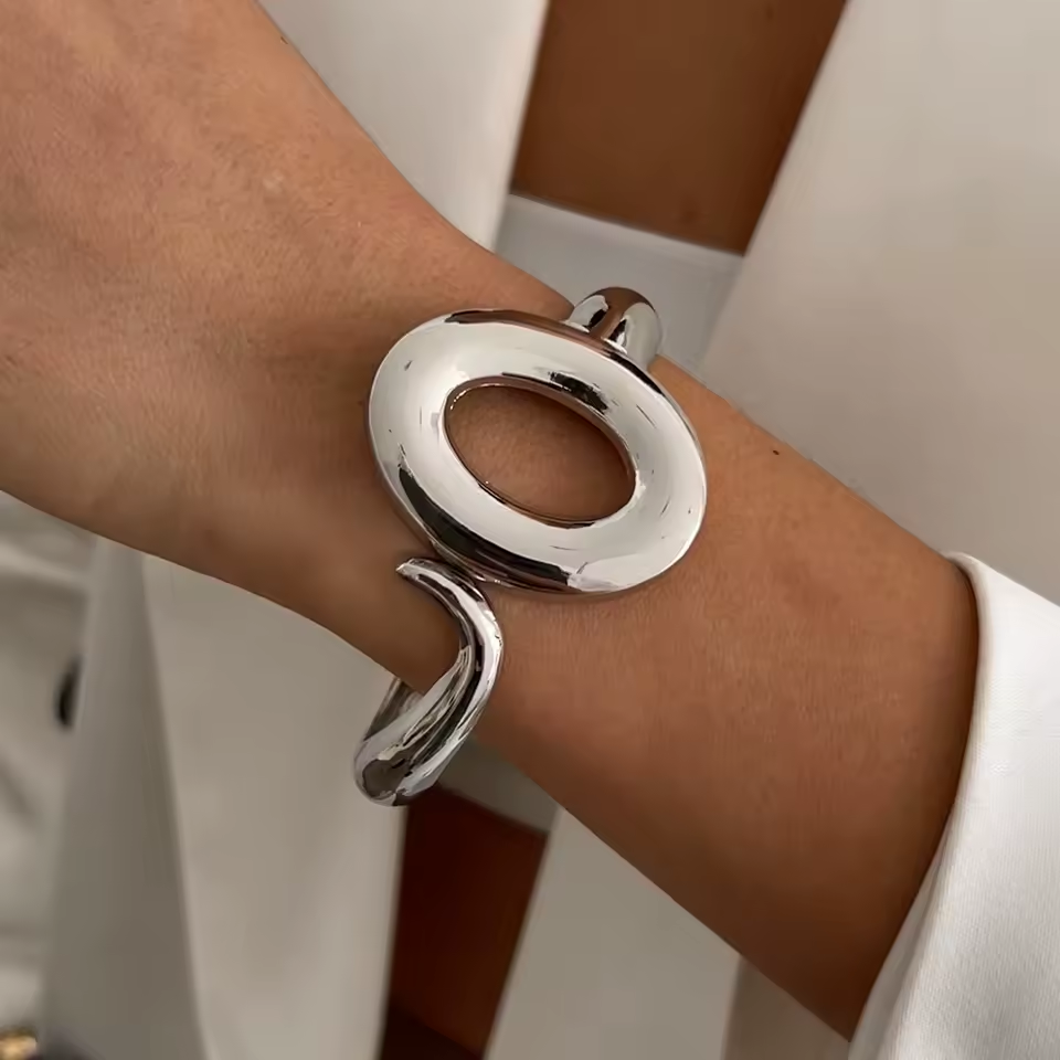 Exaggerated Chunky Bangle Bracelet