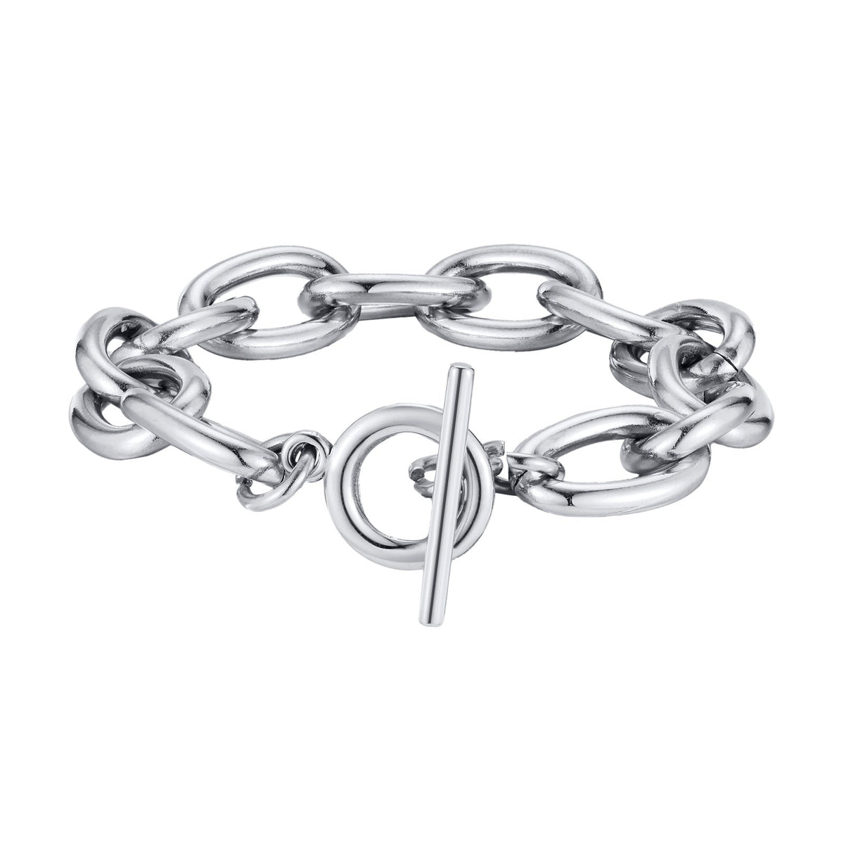 Chunky Gold Toggle Clasp Bracelet