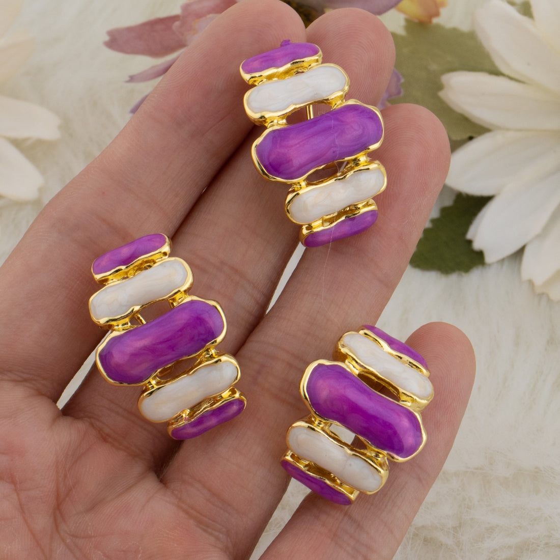 Colorful Earrings & Ring Set