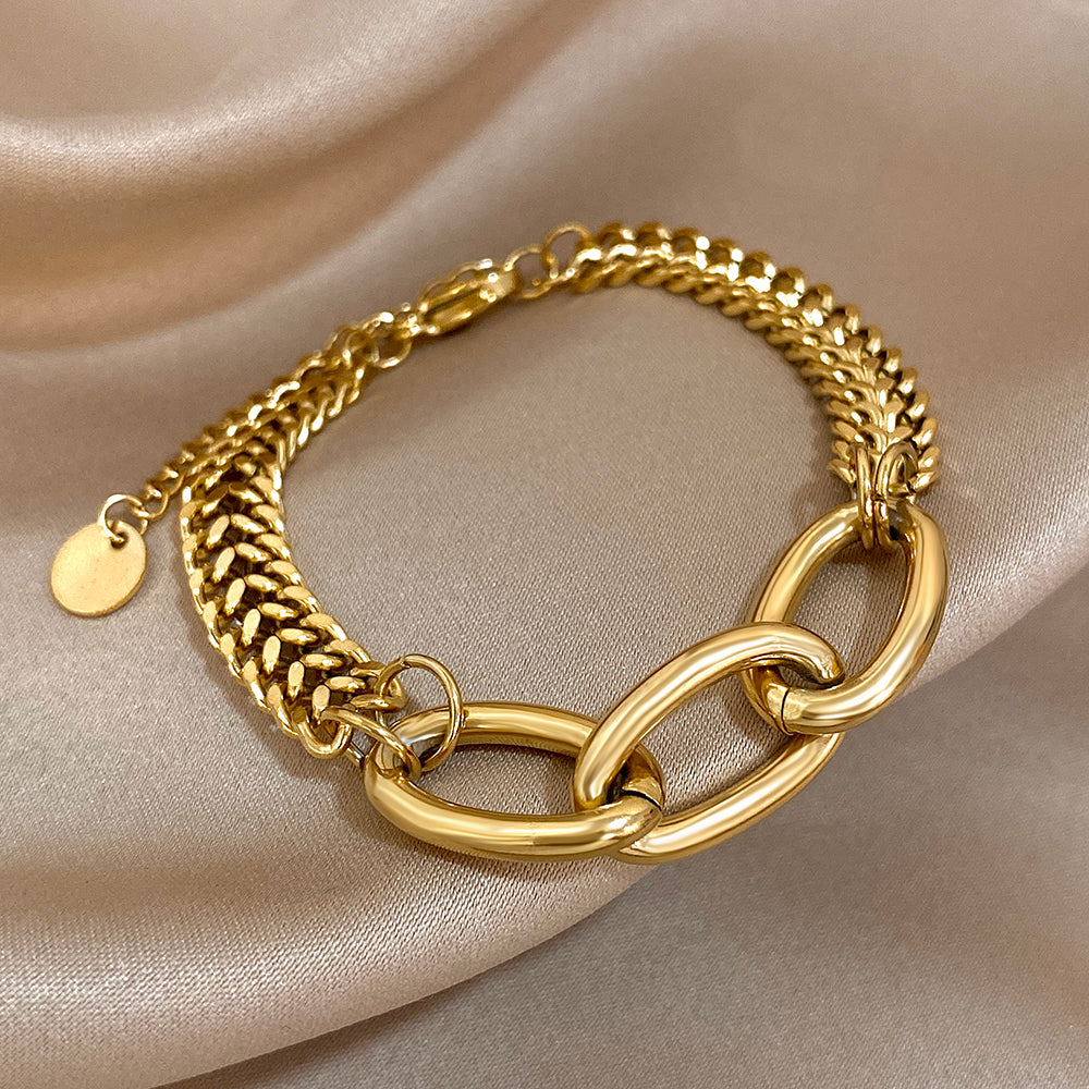 Chunky Oval Link Statement Bracelet