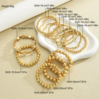13pc Vintage CCB Beaded Bracelet Set