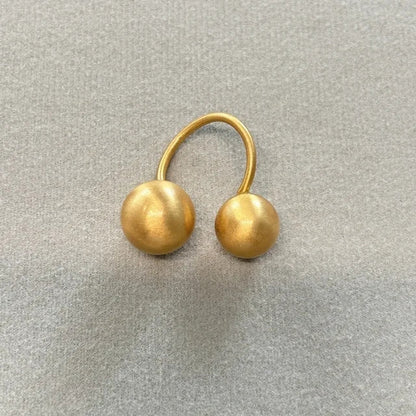 Chunky Matte Metal Statement Ring