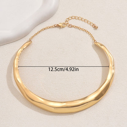 Bold Chunky Gold Collar Necklace
