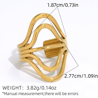 Geometric Irregular Stacking Ring