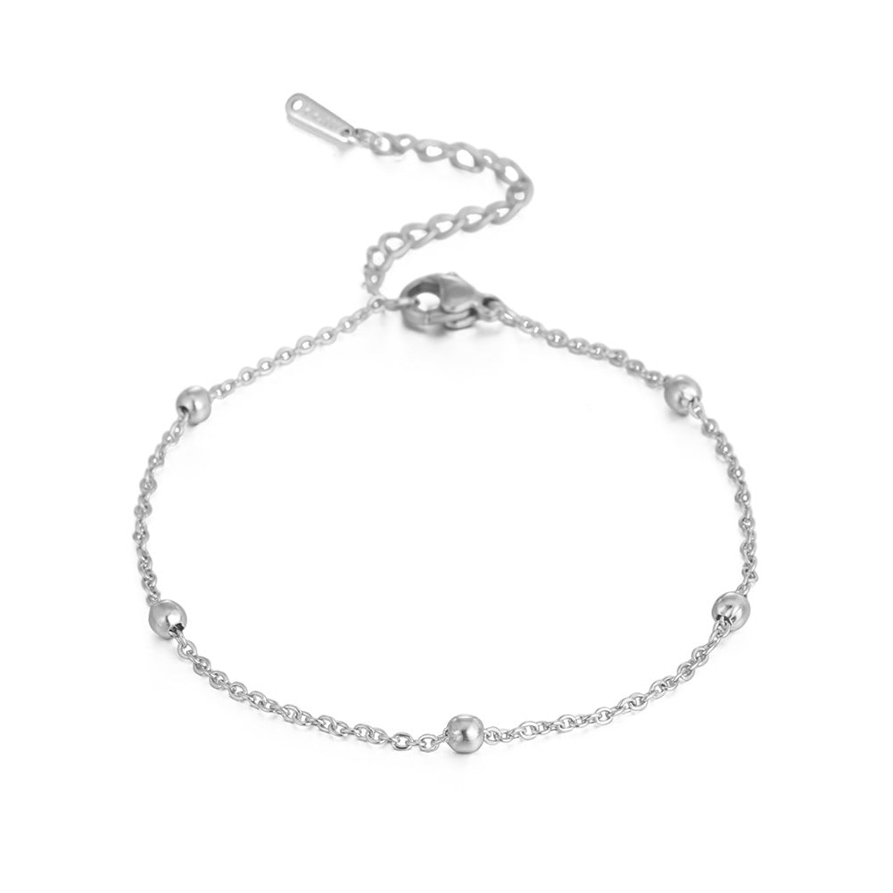 Gold Beaded Anklet