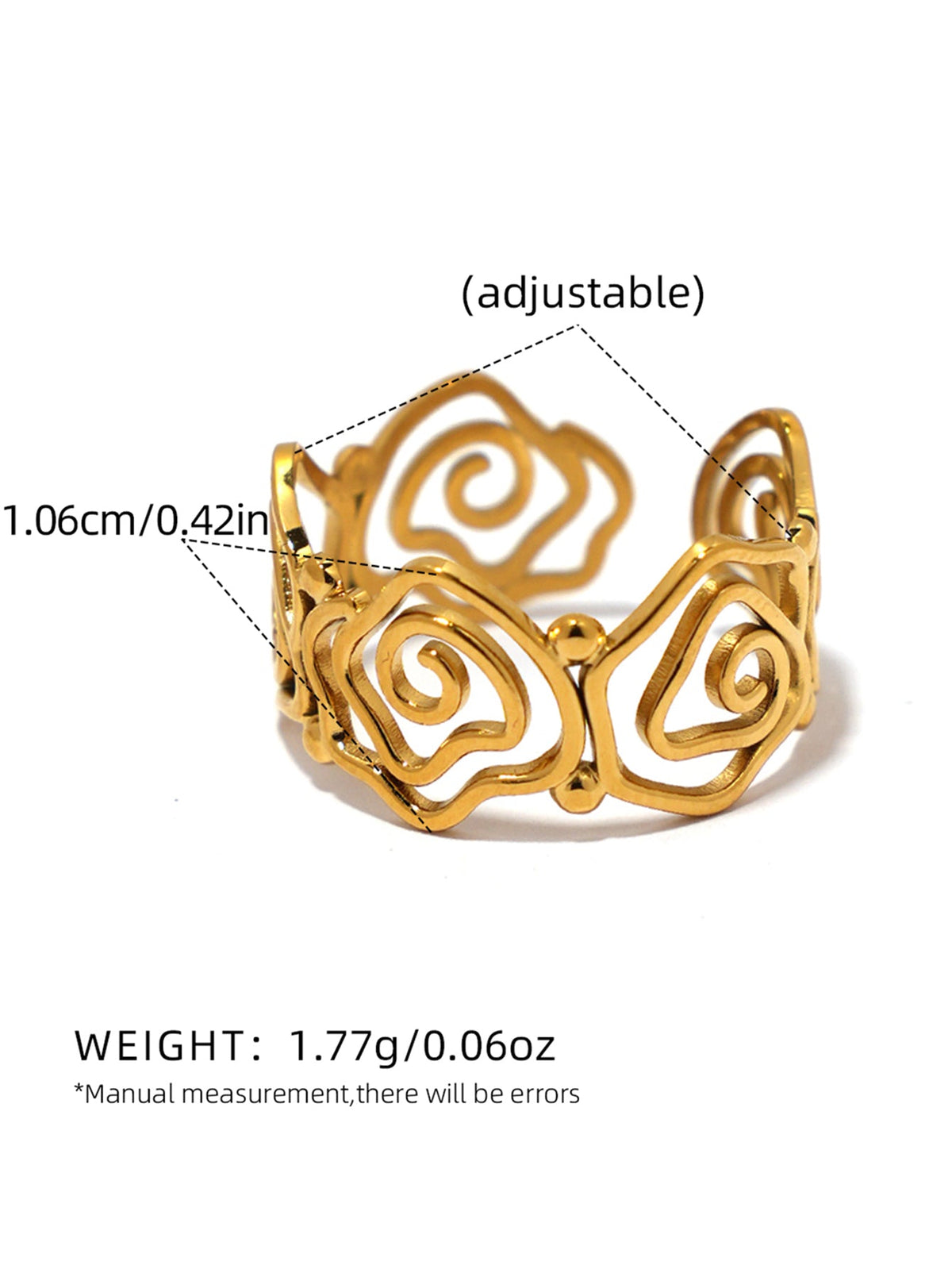 Spiral Adjustable Open Ring