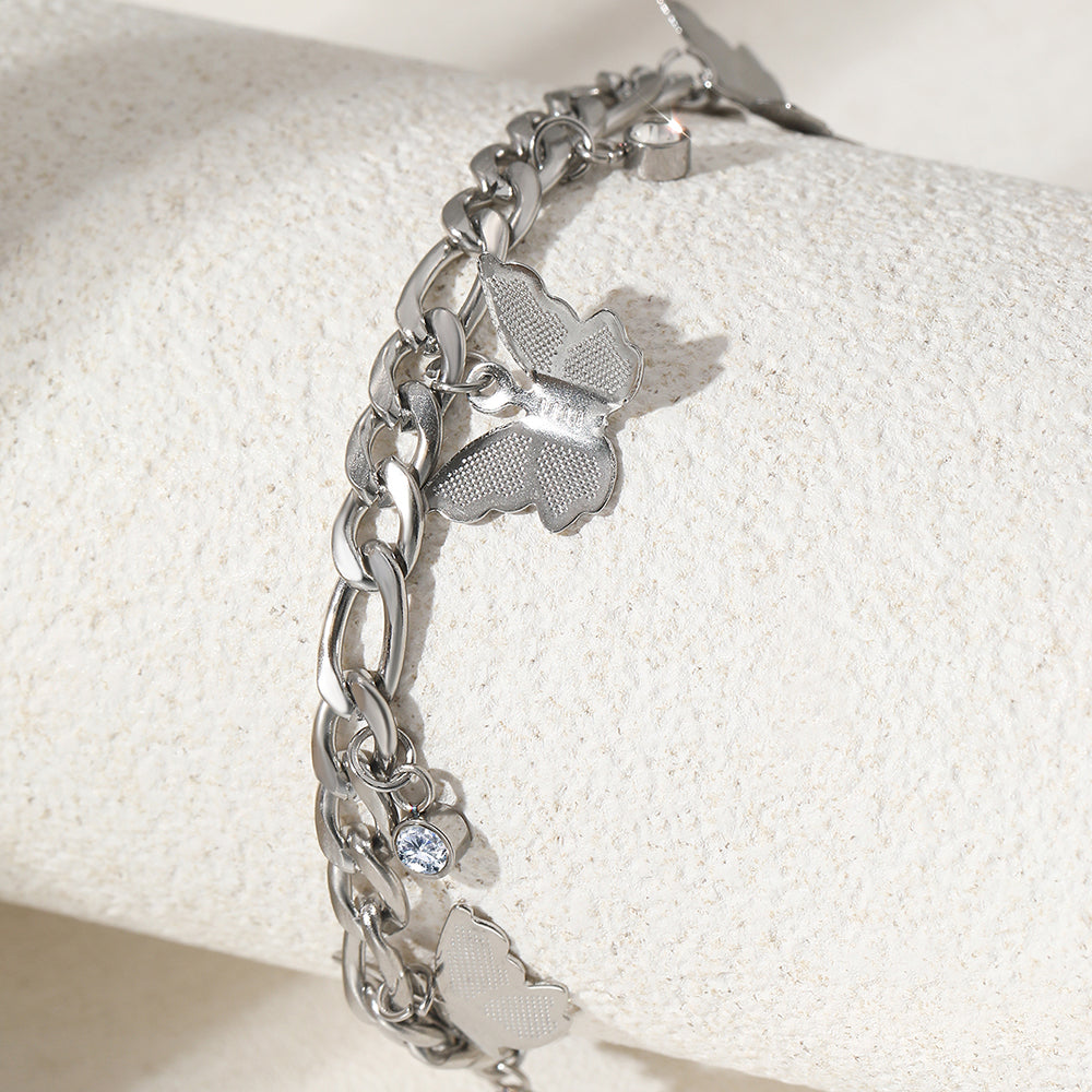 Butterfly Charm Chain Anklet
