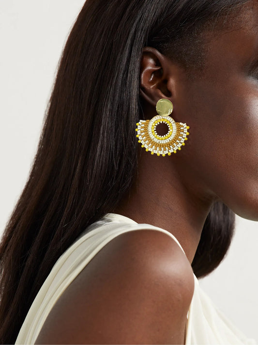Beaded Statement Earrings