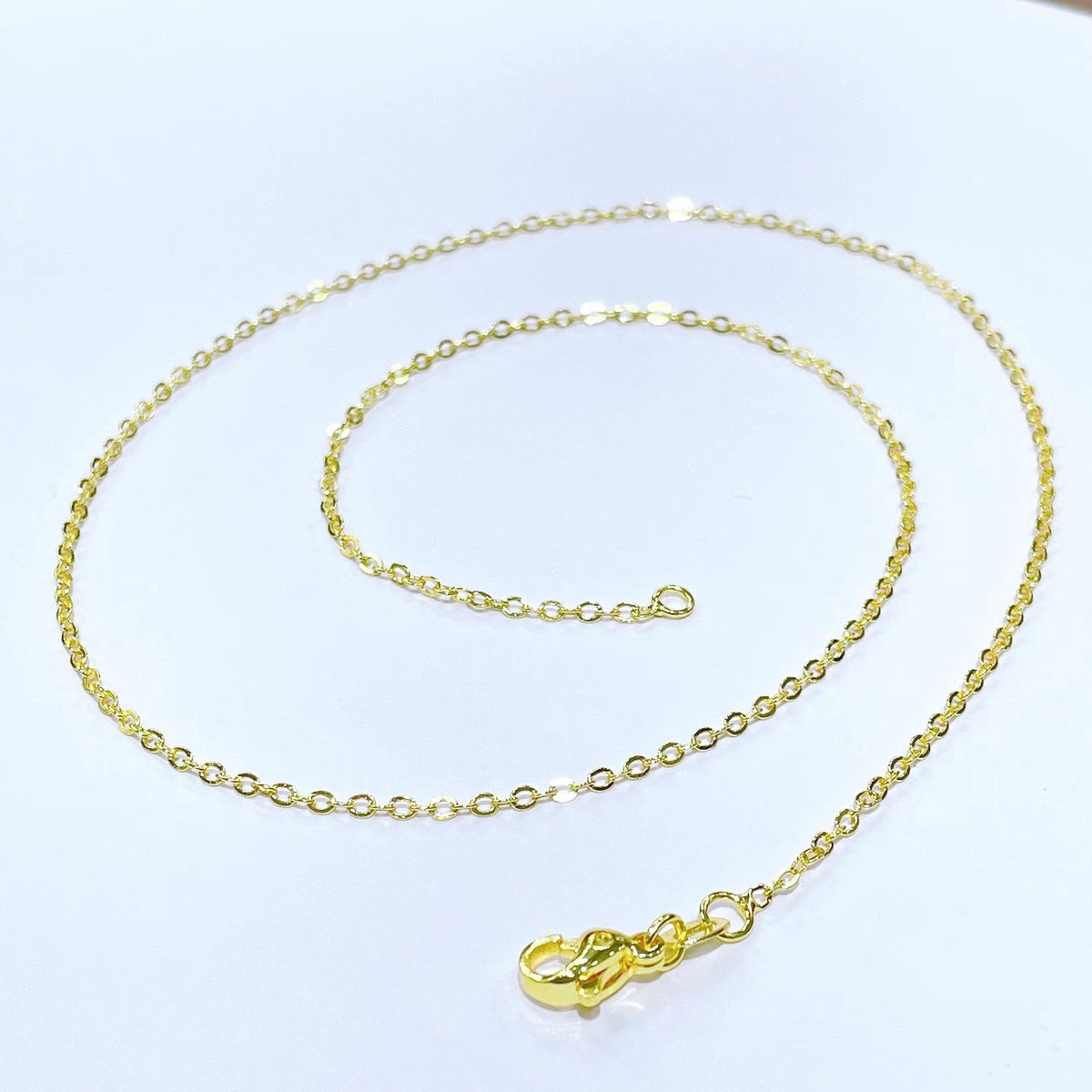 Gold Enamel Heart Pendant Necklace