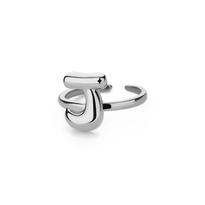 Gold Initial Statement Ring