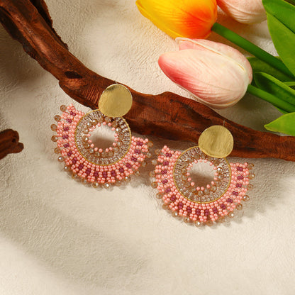 Beaded Statement Earrings