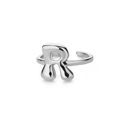 Gold Initial Statement Ring