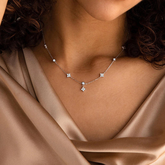 Dainty Star CZ Pendant Necklace