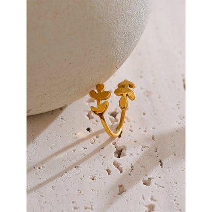 Autumn Leaf Adjustable Ring