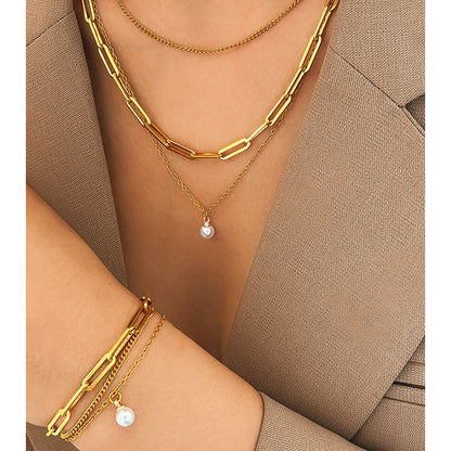 5pc Pearl Accent Jewelry Set