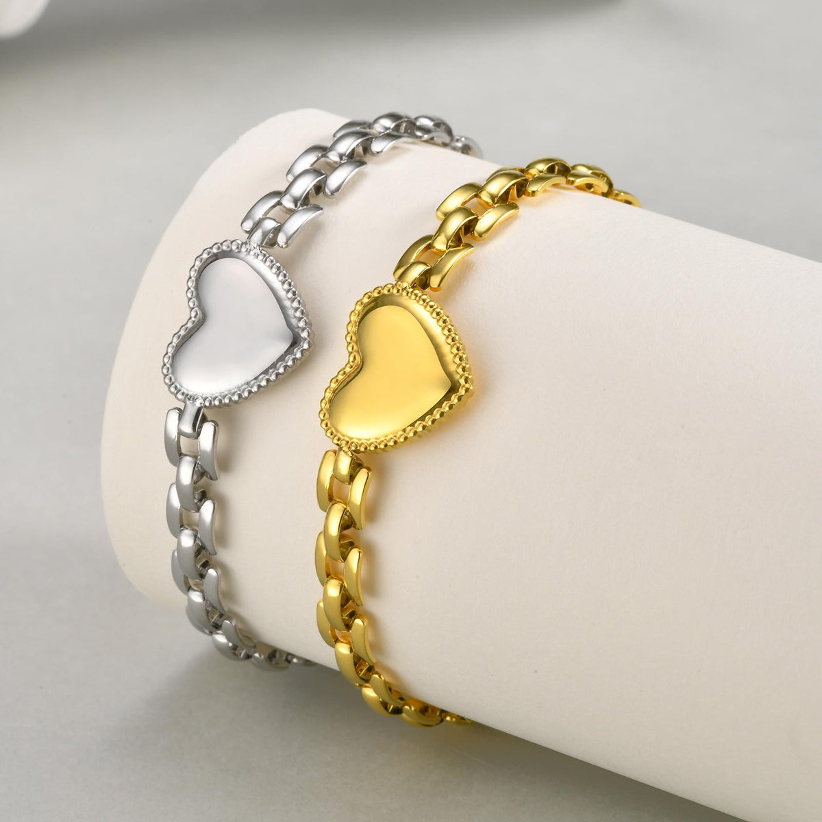 Sunbeam Heart Chain Bracelet