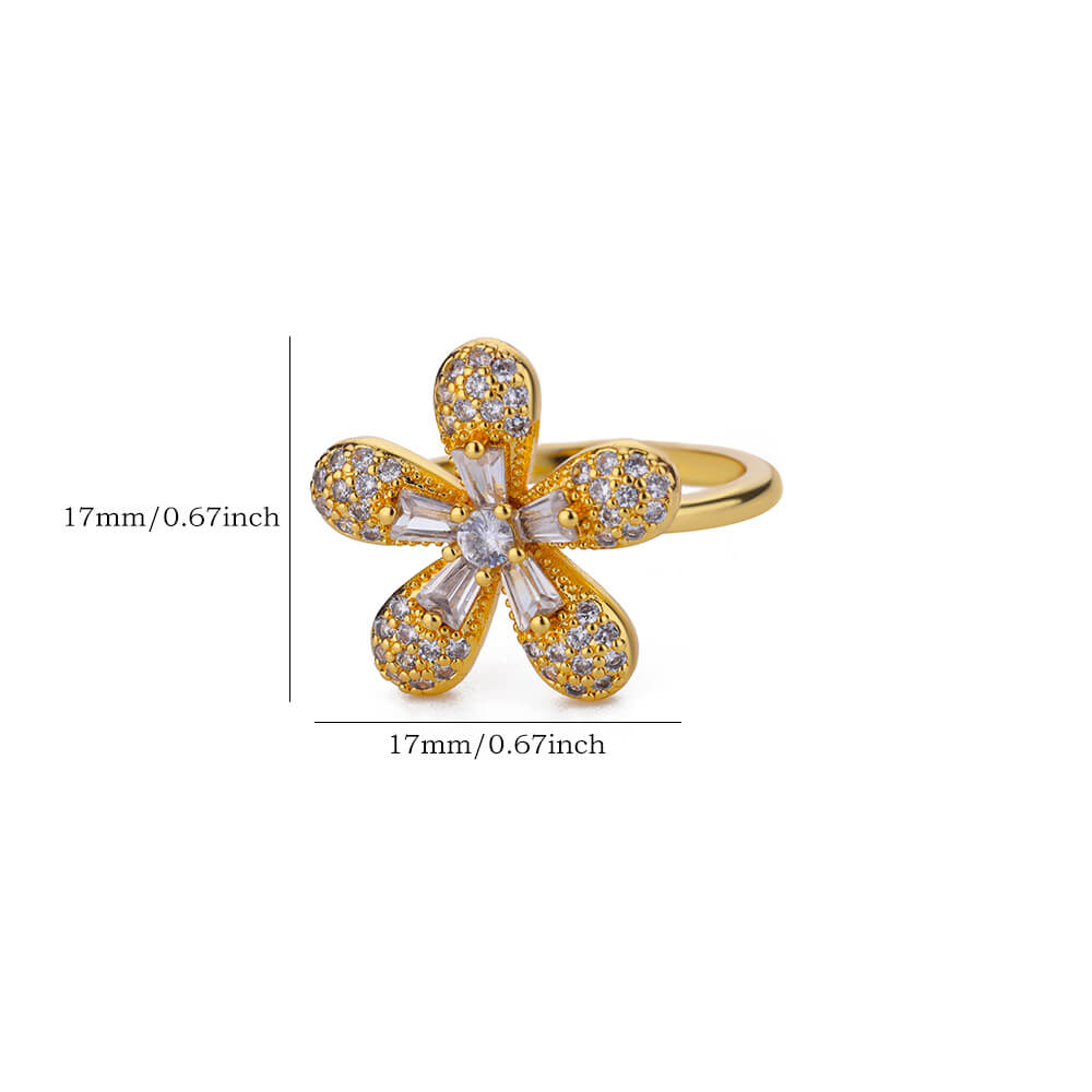 Diamond Bloom Cocktail Ring