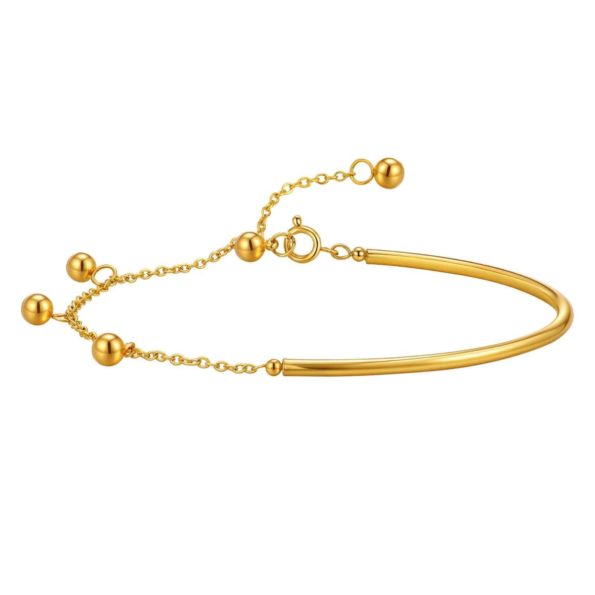 Minimalist Ball Accent Chain Bracelet