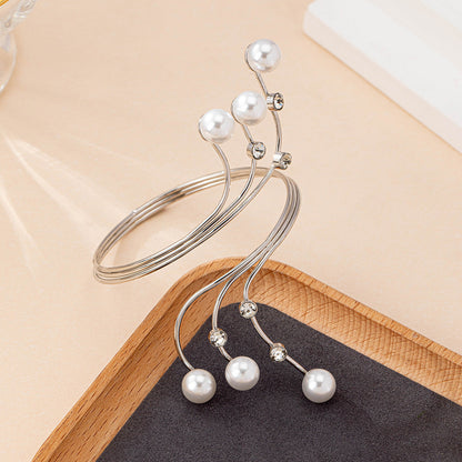 Statement Pearl Cuff Bracelet