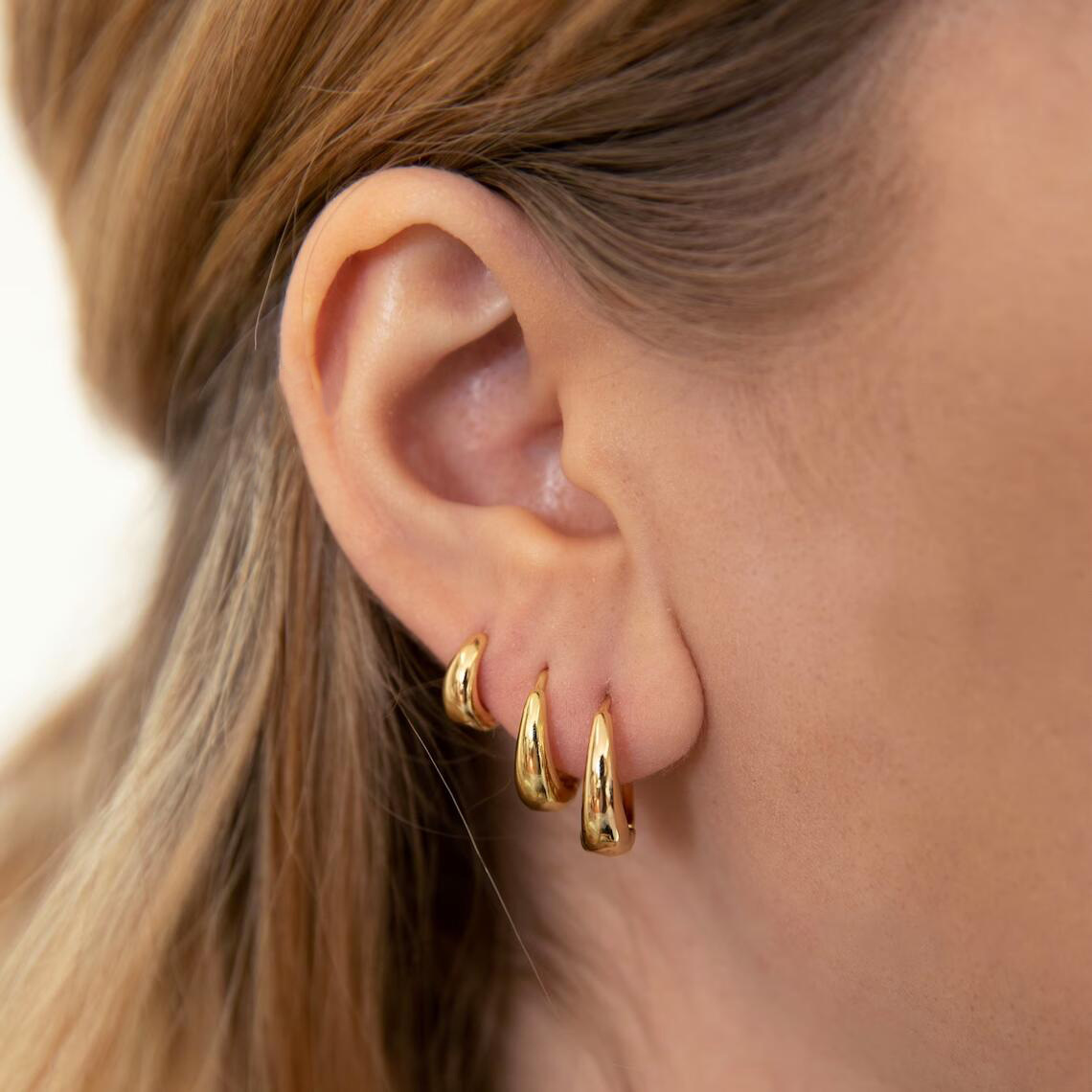 6pc Minimalist Geometric Hoop Earring Set