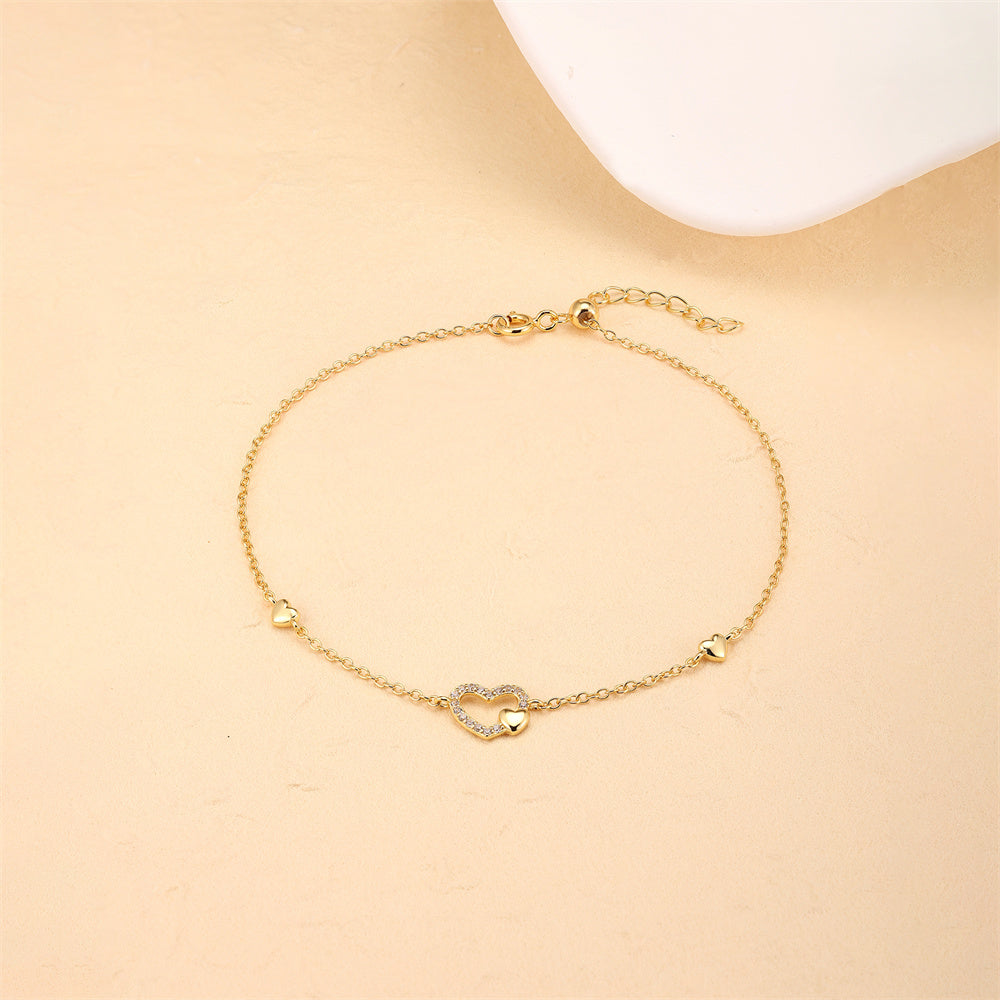 925 Gold Crystal Bracelet