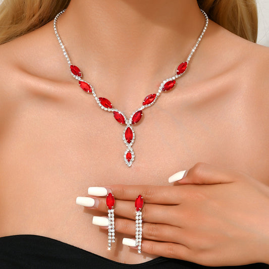 Claw Chain Earrings & Necklace Set