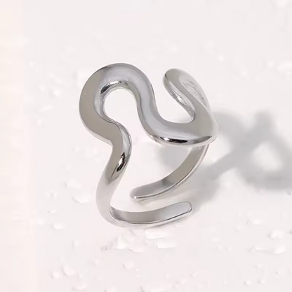 Exaggerated Wave Ring
