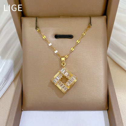3pc Geometric Baguette Crystal Square Set